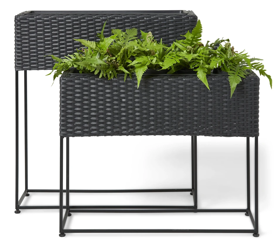 Daylia - Blombord, H 70 cm - Svart