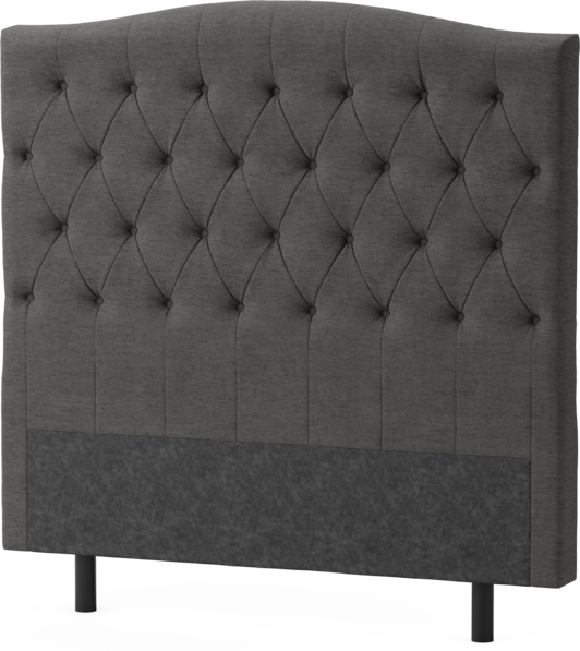 Delux Välvd - Sänggavel, 90-210 cm - Grå