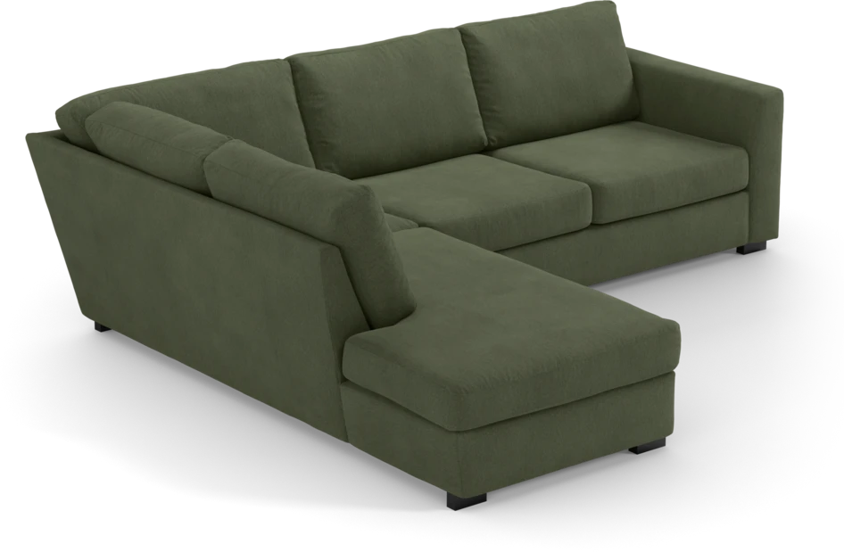 Friday - 2,5-sits soffa med divan vänster - Grön