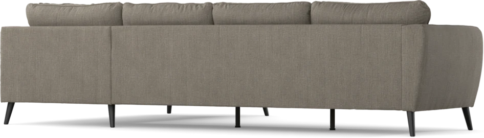 County - 3-sits soffa med divan höger - Brun