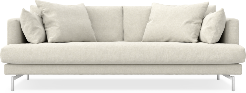 Harper - 3-sits soffa, hel dyna - Vit