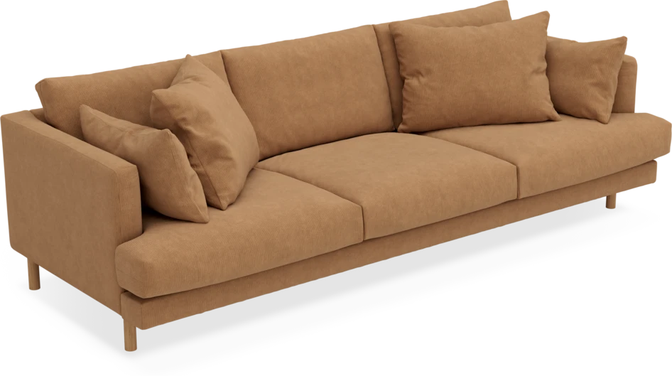 Harper - 4-sits soffa - Gul