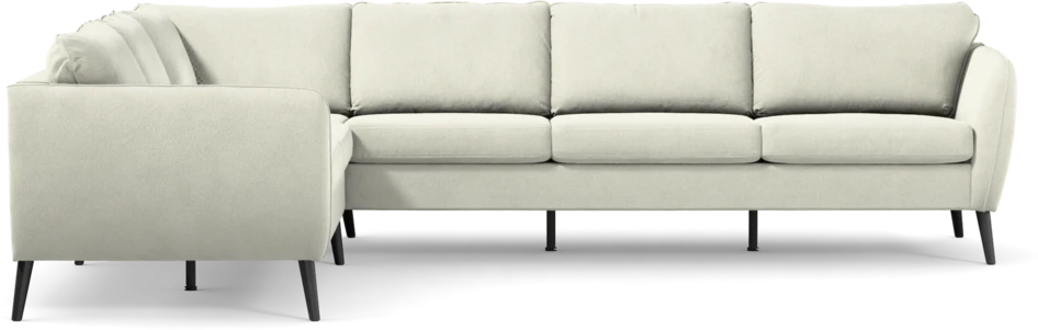 County - Hörnsoffa, 2+3-sits - Vit