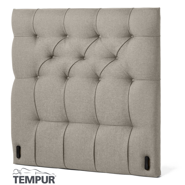 Promise pikerad L - Sänggavel, 80-210 cm - Beige