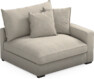 Rossi - 1,5-sits med armstöd vänster - Beige