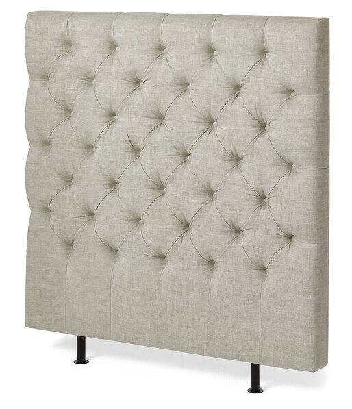 Avon L pikerad - Sänggavel, B 90-140 cm - Beige