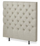 Avon L pikerad - Sänggavel, B 90-140 cm - Beige