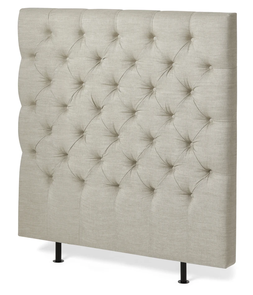 Avon XL pikerad - Sänggavel, B 90-140 cm - Beige