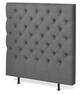Avon XL pikerad - Sänggavel, B 90-140 cm - Grå