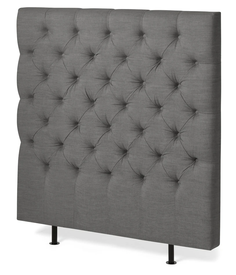 Avon XL pikerad - Sänggavel, B 90-140 cm - Grå