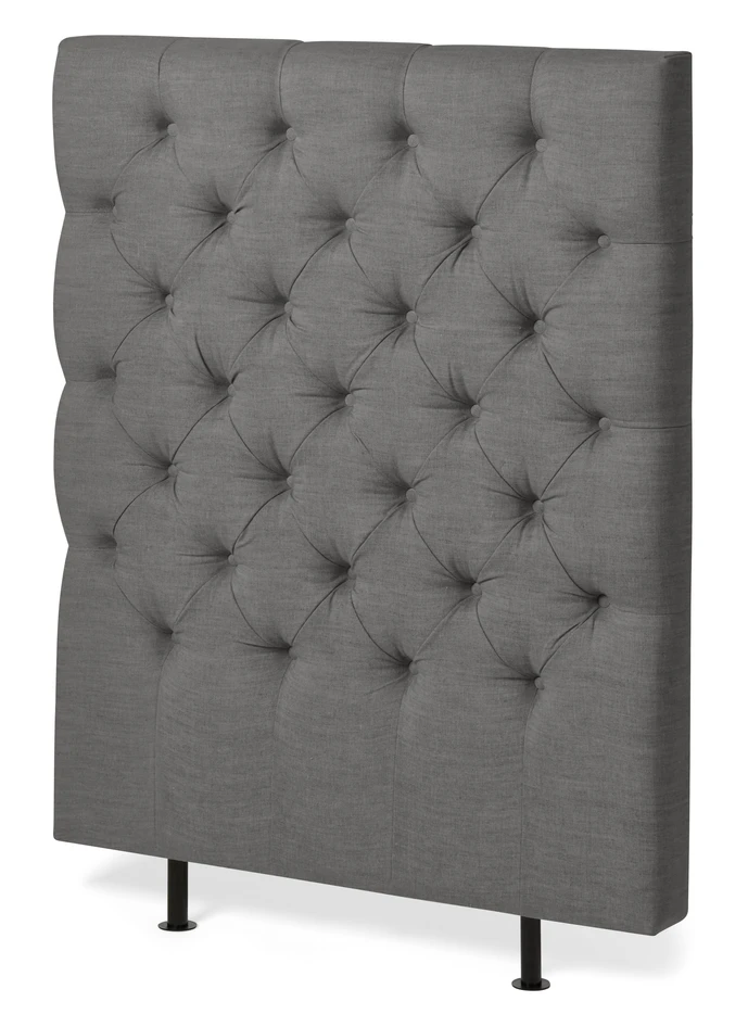 Avon XL pikerad - Sänggavel, B 90-140 cm - Grå