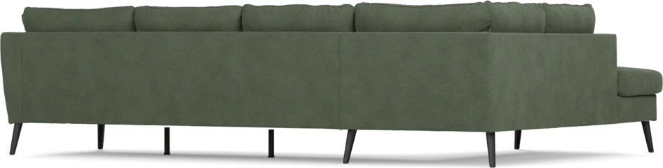 County - 3-sits soffa med divan vänster - Grön