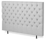 Avon XL pikerad - Sänggavel, B 160-210 cm - Grå