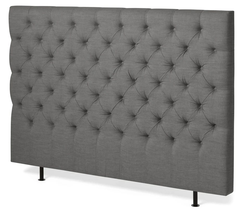 Avon XL pikerad - Sänggavel, B 160-210 cm - Grå