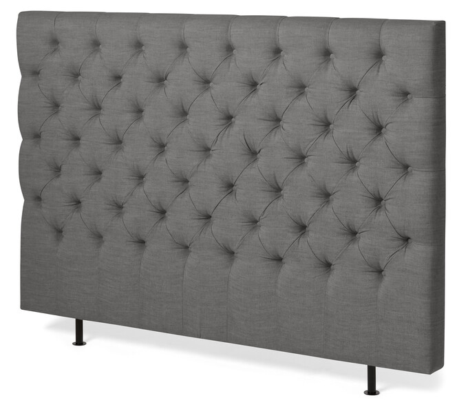 Avon XL pikerad - Sänggavel, B 160-210 cm - Grå