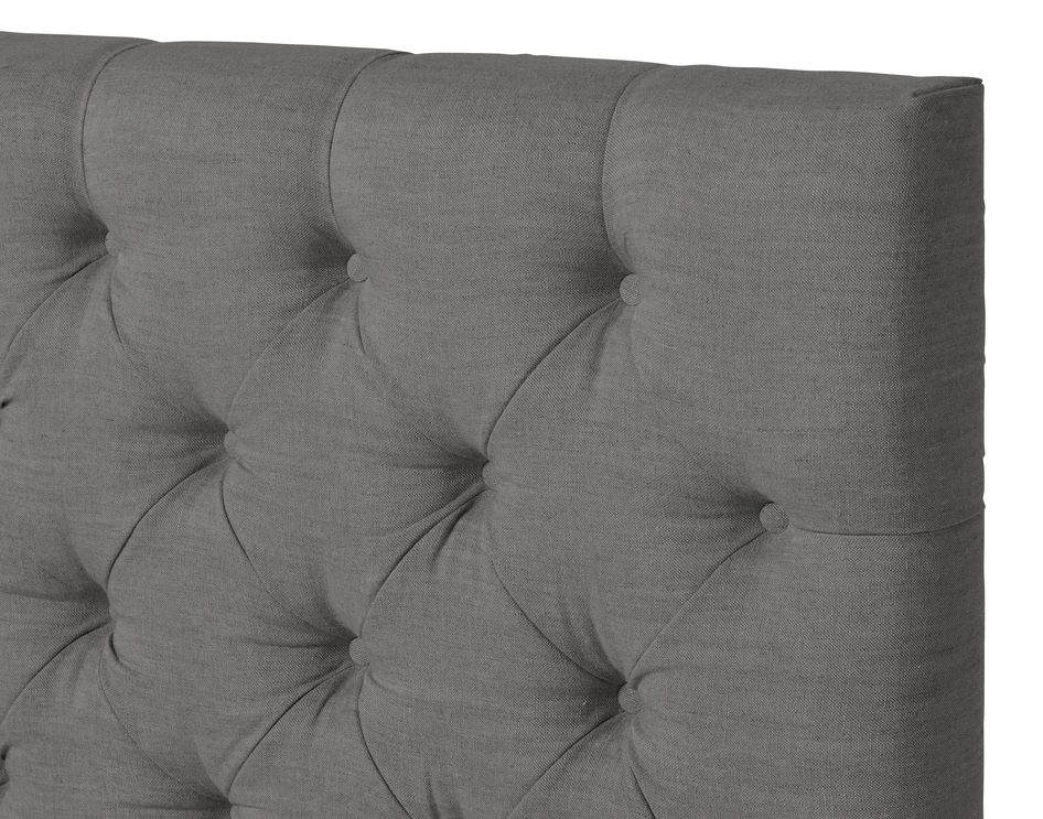 Avon XL pikerad - Sänggavel, B 90-140 cm - Grå