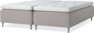 Delux Dream - Ramsäng, dubbelsäng med bäddmadrass - Grå