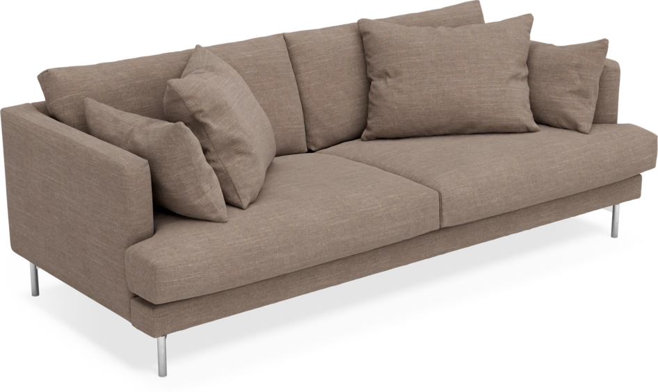 Harper - 3-sits soffa - Brun