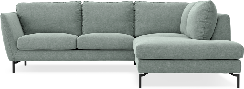 Madison - 2-sits soffa med divan höger - Turkos