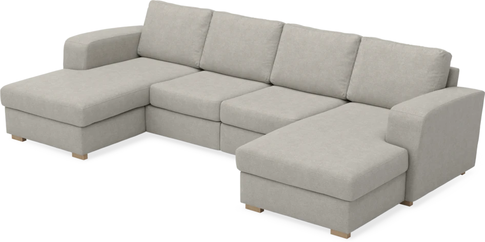 Friday - 2-sits soffa med två schäslonger - Beige