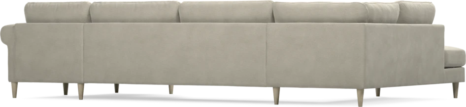 Bridge - 3-sits soffa med divan vänster och schäslong höger - Brun