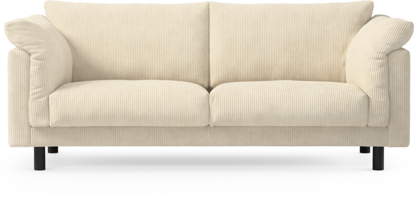 Cherrie - 2,5-sits soffa, fast klädsel - Vit