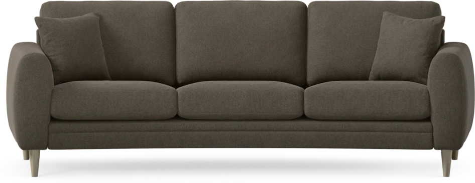 Eden - 3-sits soffa svängd - Brun
