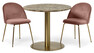Tiffany - Matgrupp med 2 stolar Kiwi - Rosa