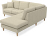 Eden - 2-sits soffa med divan - Beige