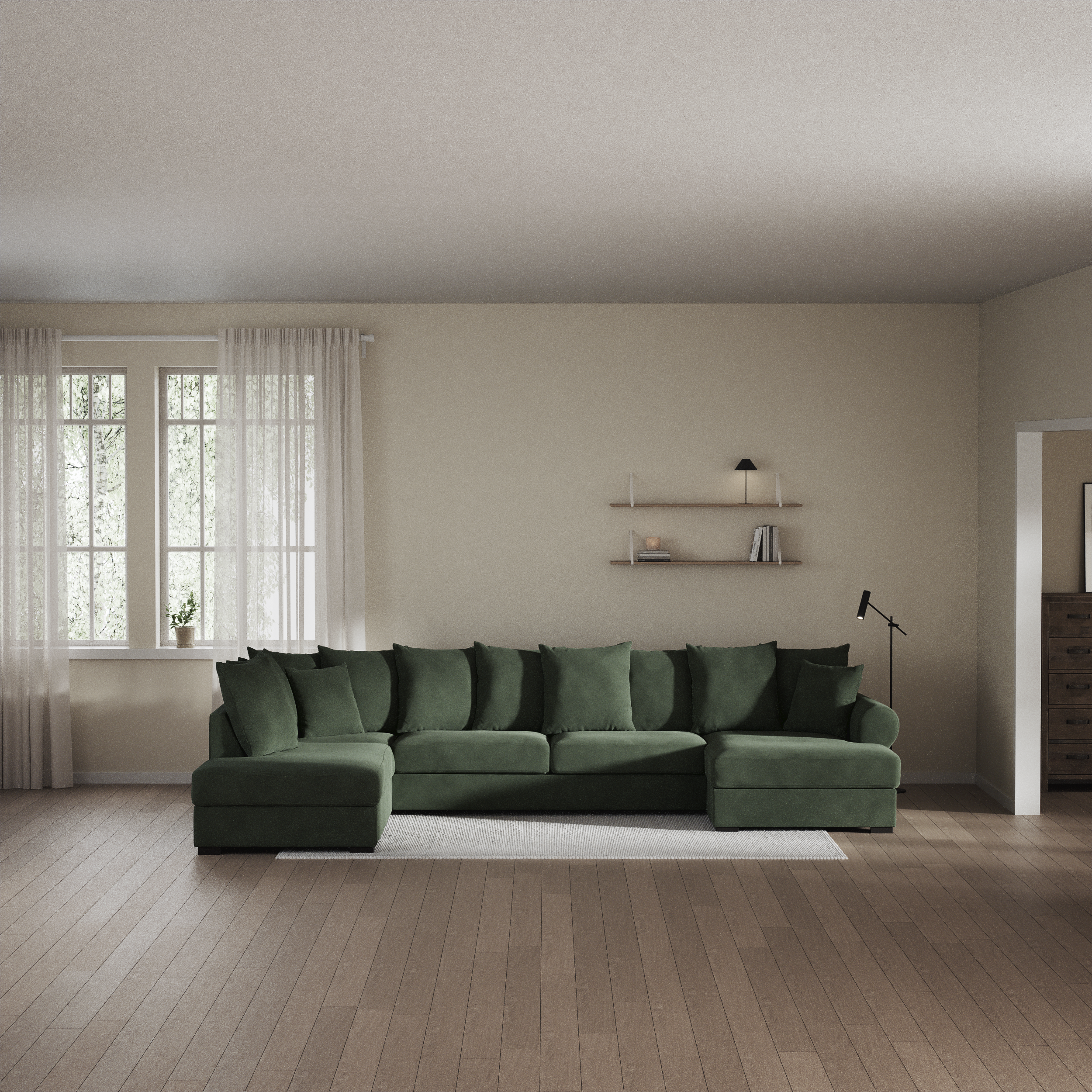 Town - 3-sits soffa med divan vänster och schäslong höger - inspiration