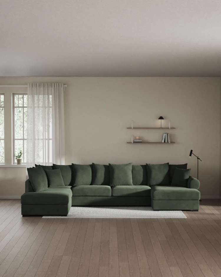 Town - 3-sits soffa med divan vänster och schäslong höger - inspiration