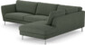 Madison Lux - 3-sits soffa med divan höger - Grön