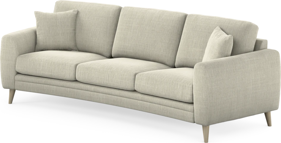 Eden - 3-sits soffa svängd - Beige