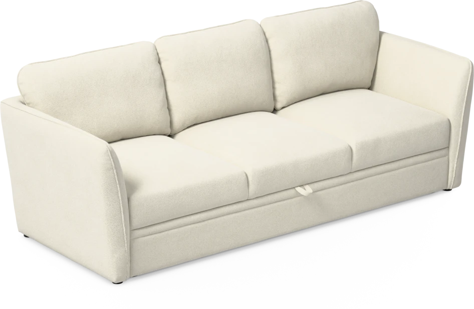 Öland - Bäddsoffa 3-sits, längsbäddad - Vit
