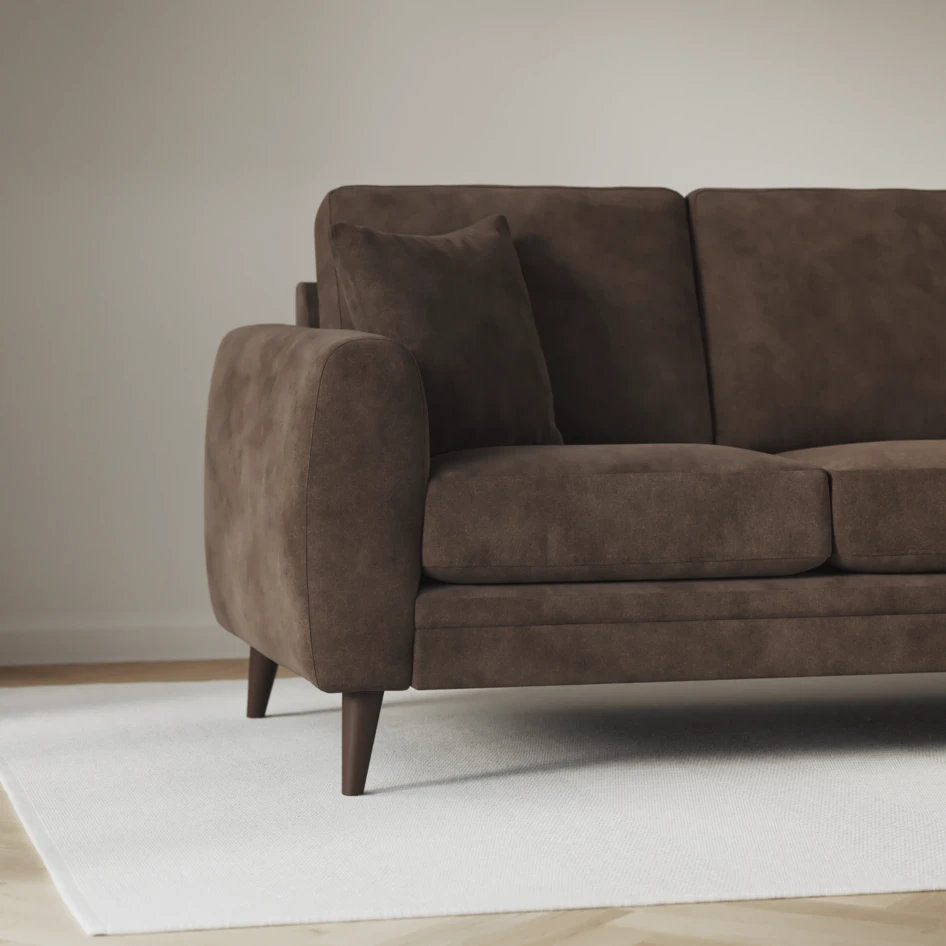 Eden - 3-sits soffa - Brun