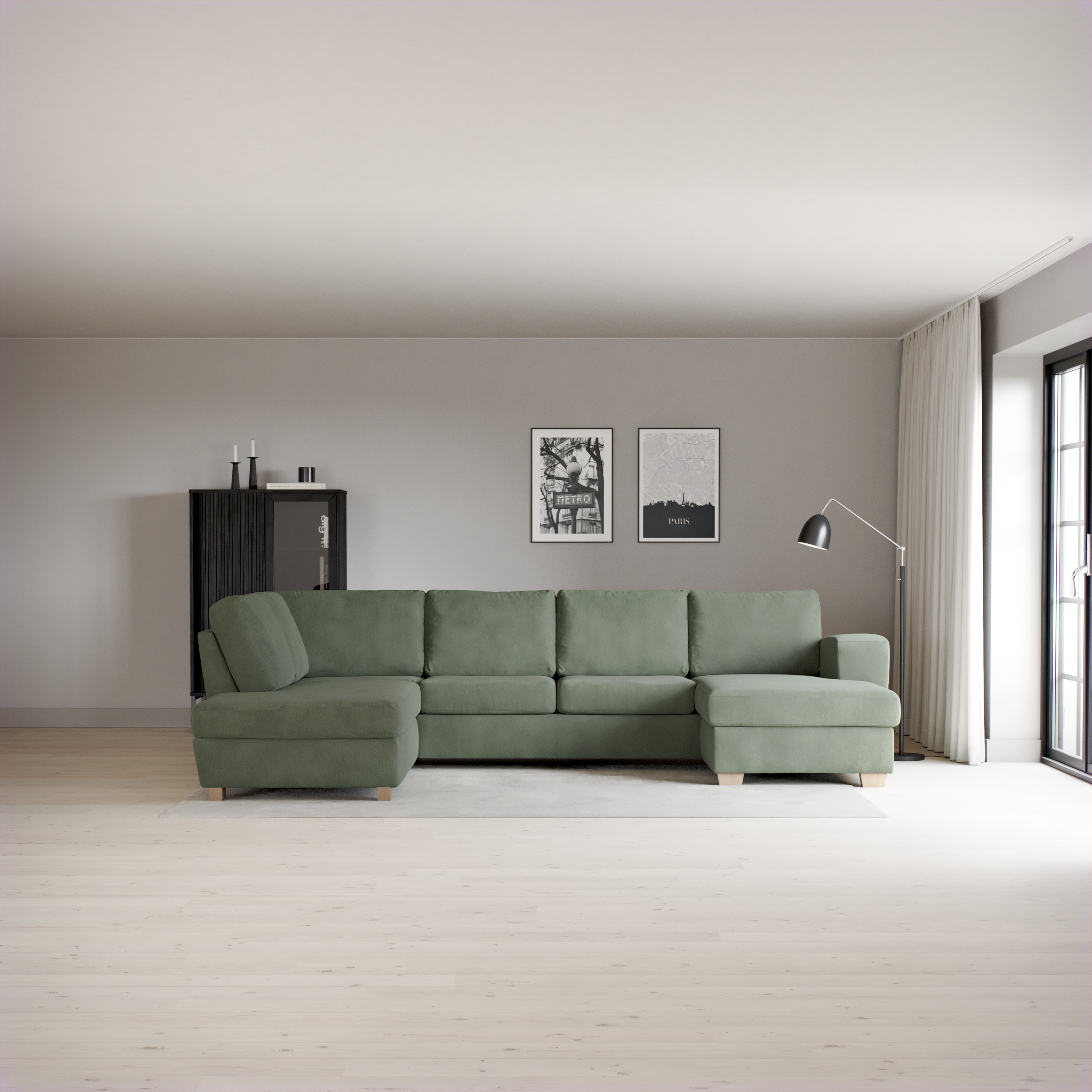 Friday - 3-sits soffa med divan vänster och schäslong höger - inspiration