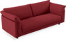 Cherrie - 3-sits soffa, hel dyna, fast klädsel - Röd