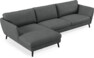 Madison Lux - 3-sits soffa med schäslong vänster - Grå