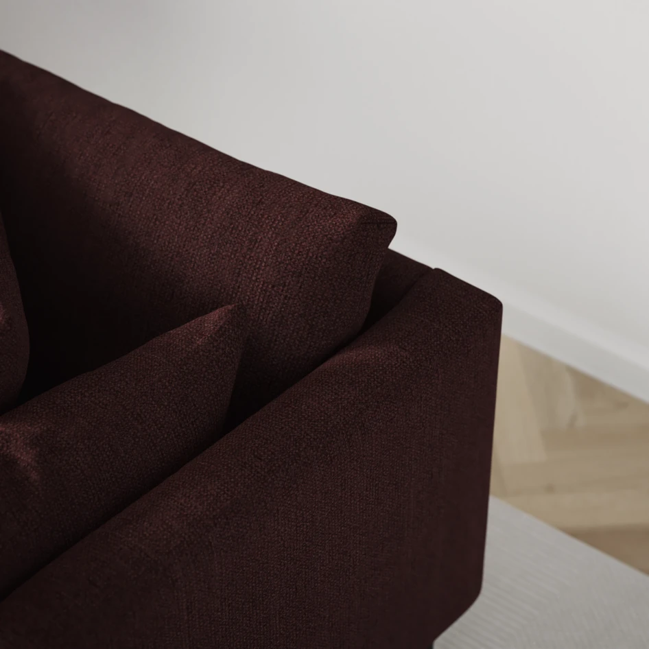 Harper - 4-sits med schäslong XL höger - Röd