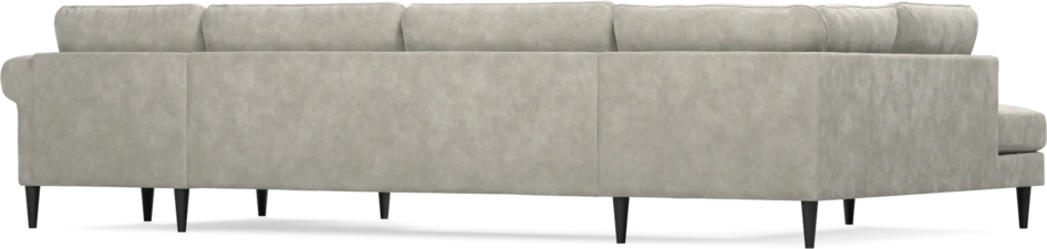 Bridge - 3-sits soffa med divan vänster och schäslong höger - Grå