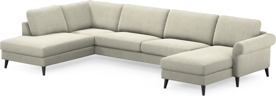 Bridge - 3-sits soffa med divan vänster och schäslong höger - Beige