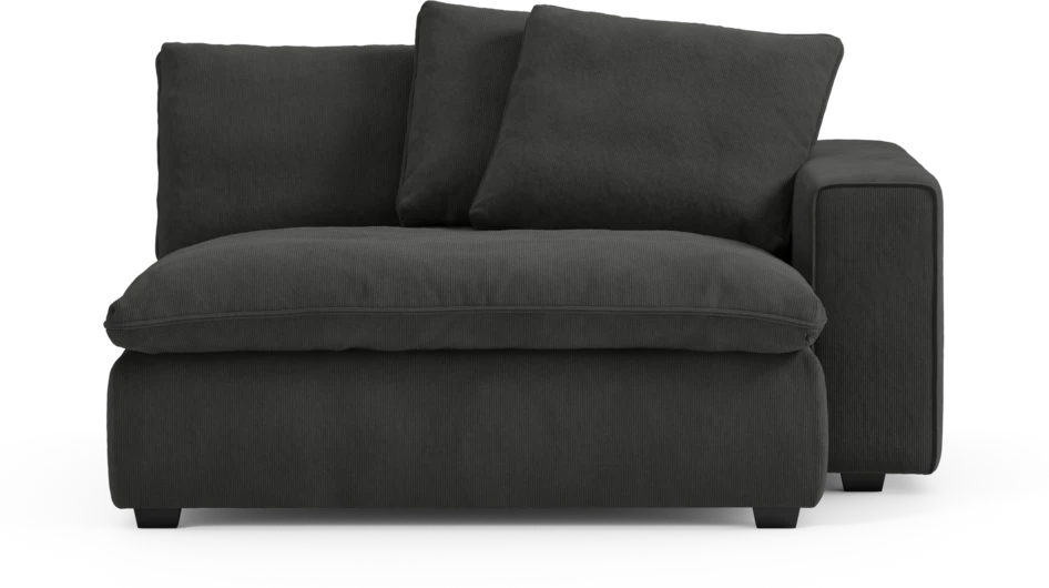 Bellora - Schäslong XL med armstöd höger - Grå