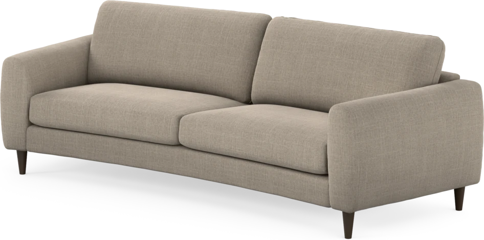 Bridge - 3-sits soffa svängd - Beige