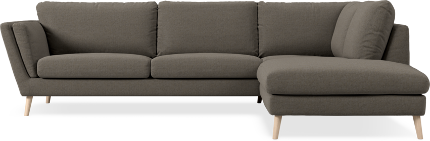 Madison Lux - 3-sits soffa med divan höger - Brun