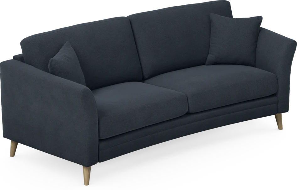 Eden - 2,5-sits soffa svängd - Blå