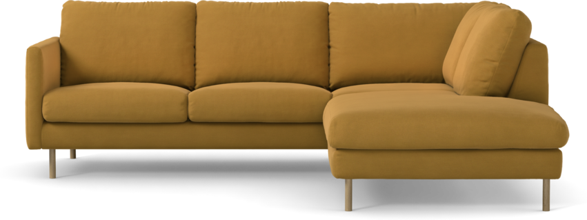 Madison Lux - 2-sits soffa med divan höger - Gul