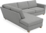 Friday - 2,5-sits soffa med divan vänster - Grå