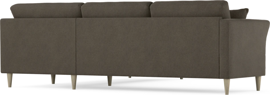 Eden - Hörnsoffa, 2,5+2,5-sits - Brun