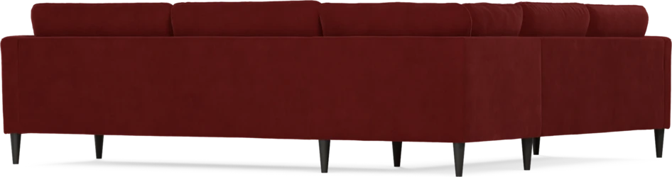 Bridge - Hörnsoffa, 2+3-sits - Röd