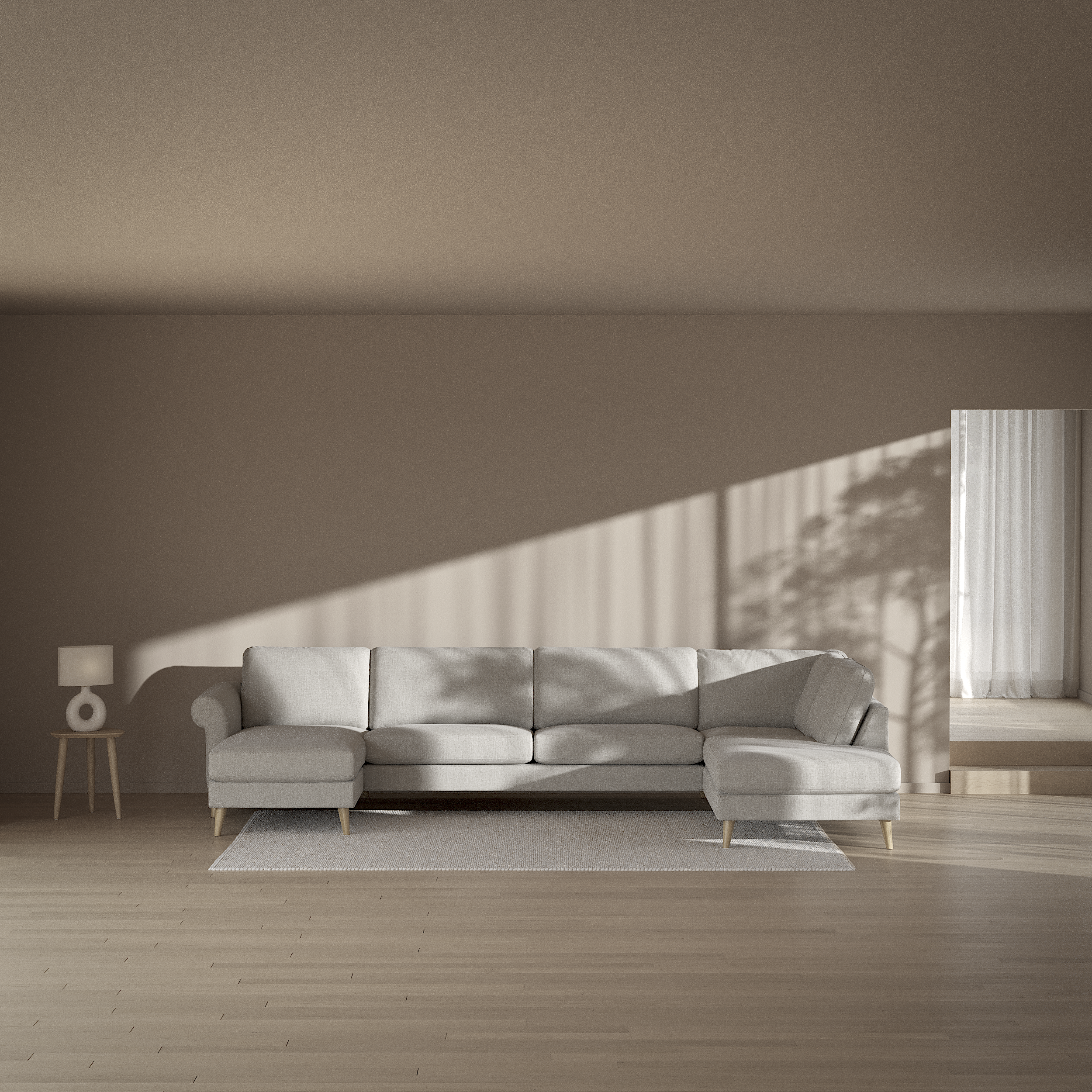 Bridge - 3-sits soffa med schäslong vänster och divan höger - inspiration